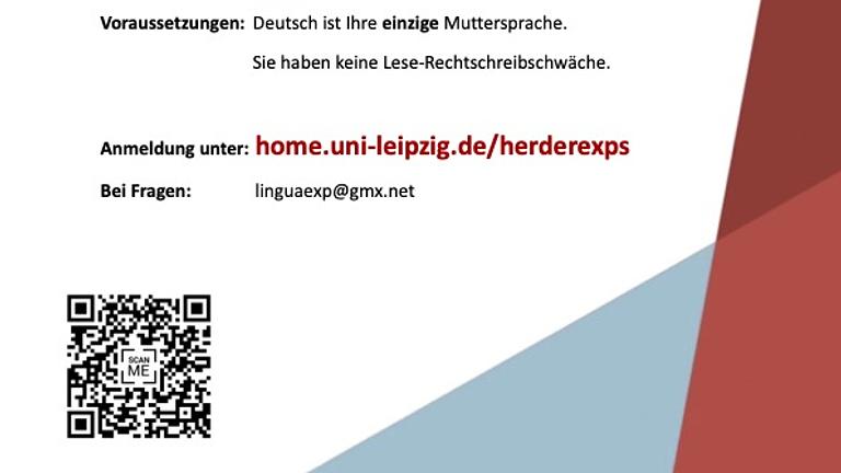 Vorschaubild 17€ einfach verdient! Teilnahme an linguistischer Untersuchung in Leipzig