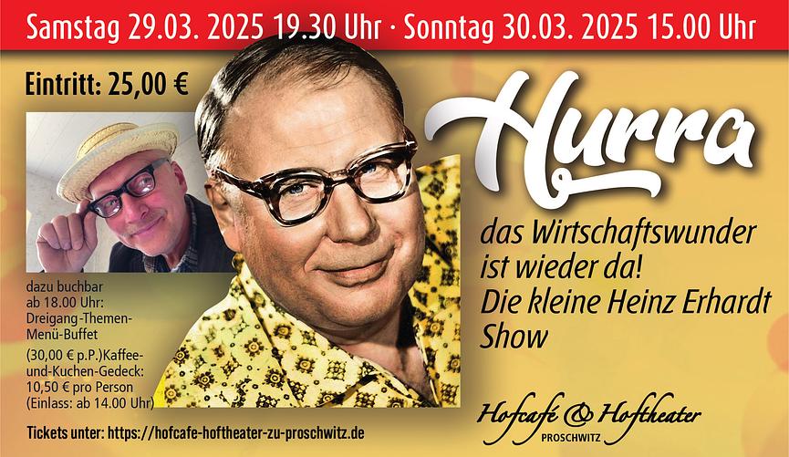 Bild 1 Heinz Erhandt Show --- "Hurra...das Wirtschaftswunder ist wieder da"