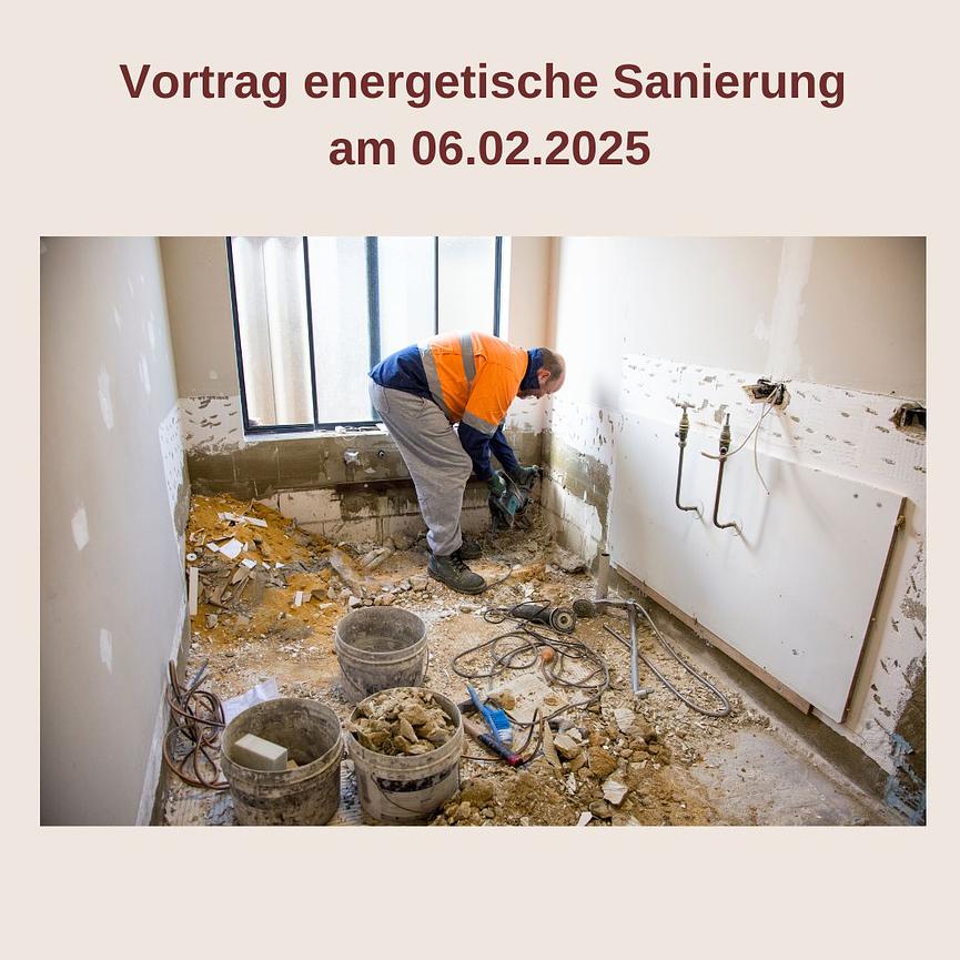 Bild 1 Vortrag energetische Sanierung am 06.02.2025