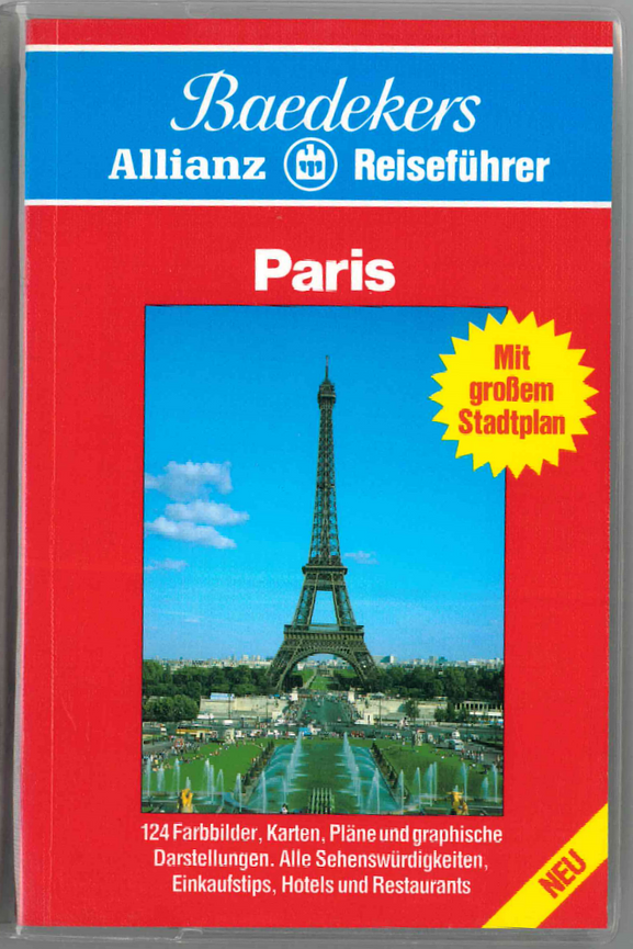 Bild 1 Gesucht: Baedeker Allianz Reiseführer Paris 6. Auflage 1992