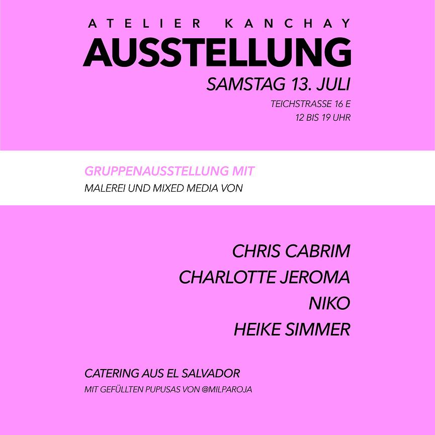 Bild 1 Gruppenausstellung | Cabrim - Jeroma - Simmer - Niko | Atelier Kanchay