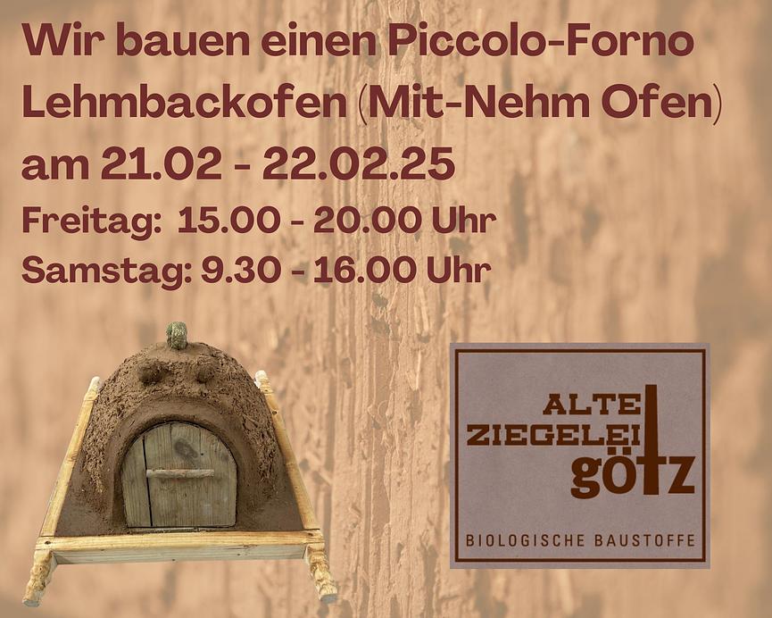 Bild 1 Wir bauen eine Piccolo Forno Mit-Nehm-Lehmofen