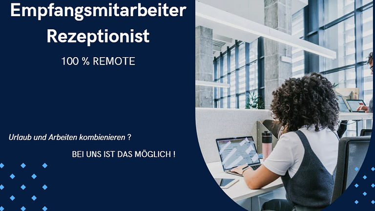 Empfangsmitarbeiter (m/w/d) oder Rezeptionsmitarbeiter (M / W/ D)