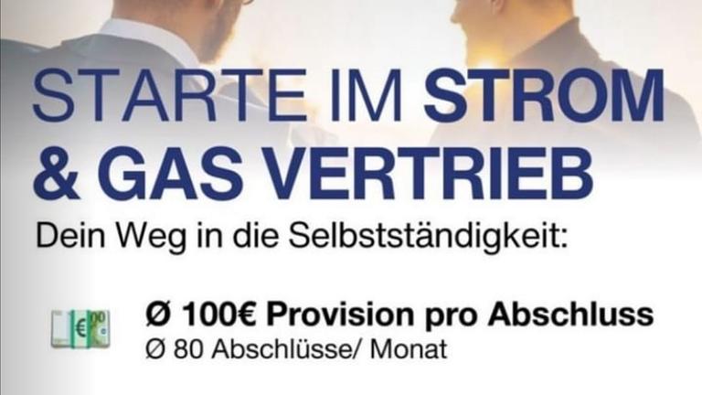 Freier Vertriebsmitarbeiter (m/w/d) für Strom und Gas