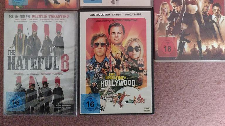 5 Filme auf DVD, Tarantino (4), Rodriguez (1)