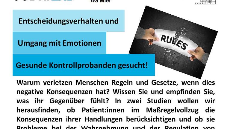 Versuchspersonen gesucht - spannende psychologische Studie am ZfP Reichenau