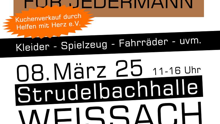 Flohmarkt für Jedermann in 71287 Weissach