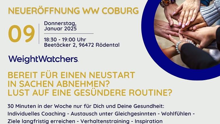 WeightWatchers Workshop Coburg ab dem 09.01.2025