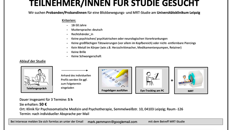 Studienteilnehmer gesucht (50€)