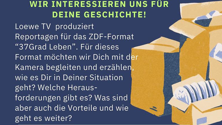 Protagonisten gesucht zum Thema "Zurück ins Kinderzimmer?" (37Grad Leben, ZDF)