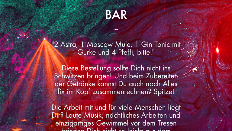 Barpersonal (m/w/d) Minijob/Teilzeit Täubchenthal Leipzig