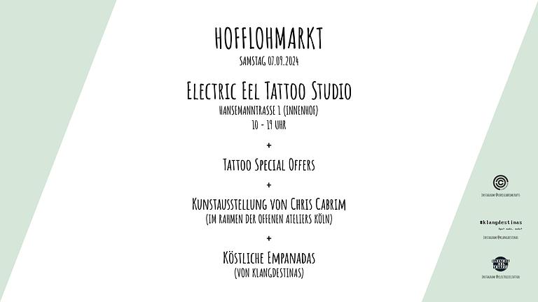 Hofflohmarkt bei Electric Eel Tattoo Studio In Köln Ehrenfeld