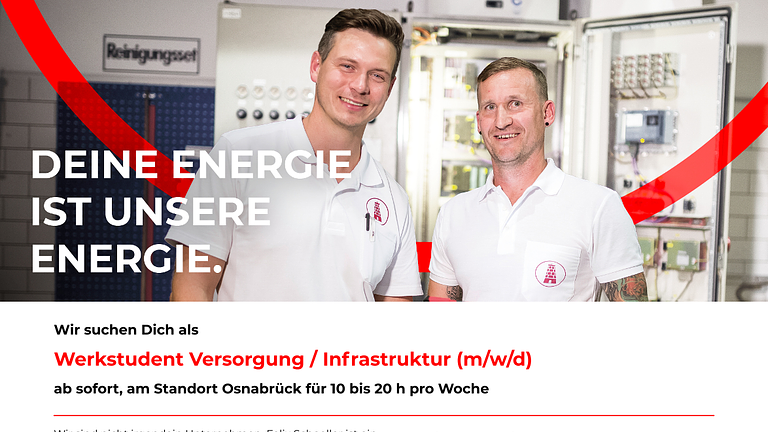 Werkstudent Versorgung / Infrastruktur (m/w/d)