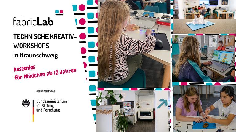 fabricLab kostenlose Kreativworksjobs für Mädchen ab 12 Jahren