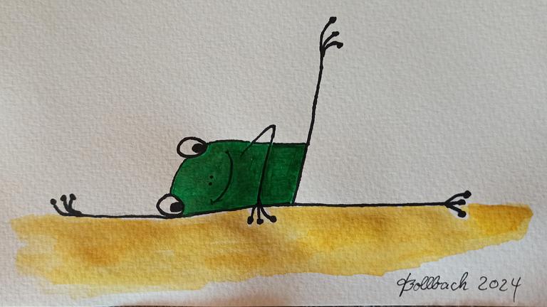 Bild Yoga-Frosch