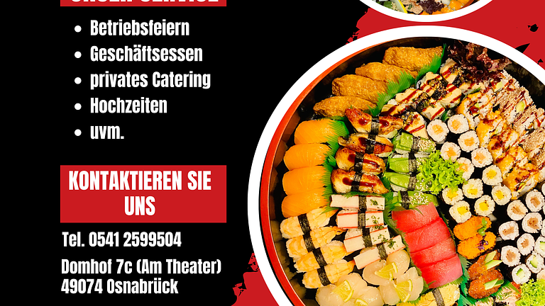 Catering außer Hause - Sushi Genuss für ihr Event