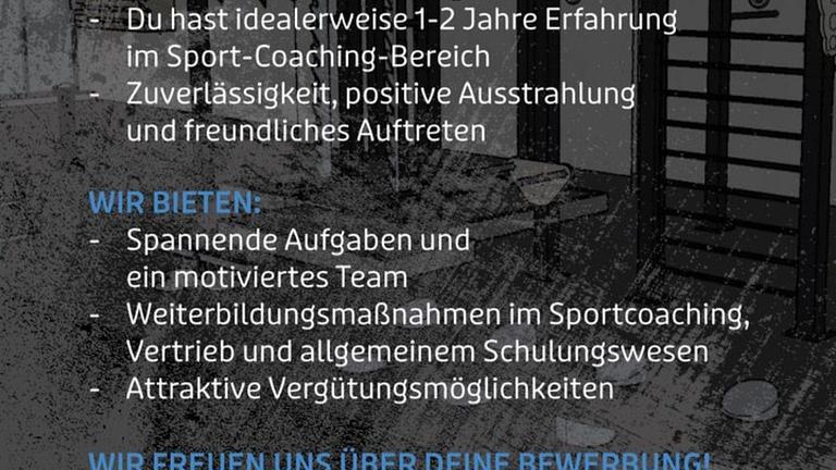 Wir suchen Trainer*innen